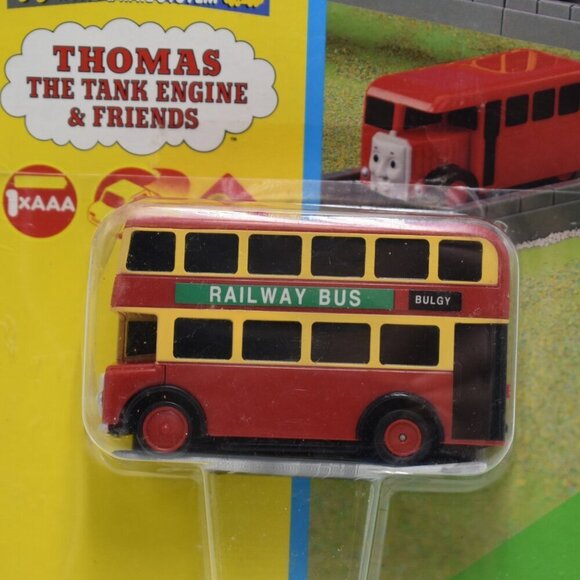 BULGY Motorized Red Bus 1995 TOMY Thomas & Friends Trackmaster Railway Train - Picture 4 of 10